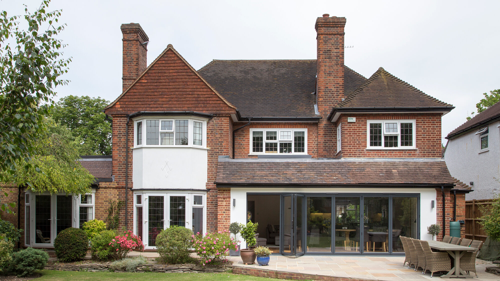 Attractive UK detached house with a new tiled roof